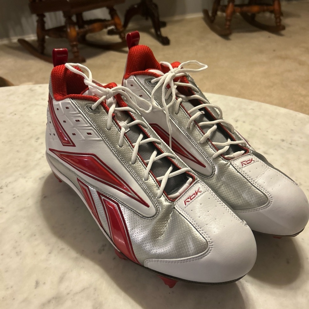 Reebok Red and White Athletic Shoes